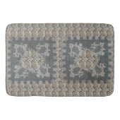 William Morris Lodden Grau Goldlitze Badematte (Vorderseite)