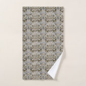 William Morris Lodden Grau Goldlitze Badhandtuch Set (Handtuch)