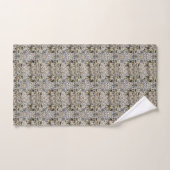 William Morris Lodden Grau Goldlitze Badhandtuch Set (Handtuch)