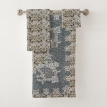 William Morris  Lodden Gray Gold Lace
