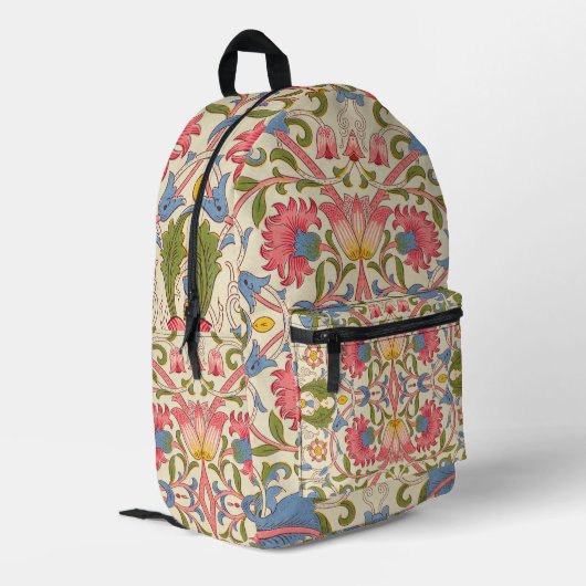 William Morris Lodden Spring Wallpaper Art Bedruckter Rucksack (Rückseitige Ecke links)