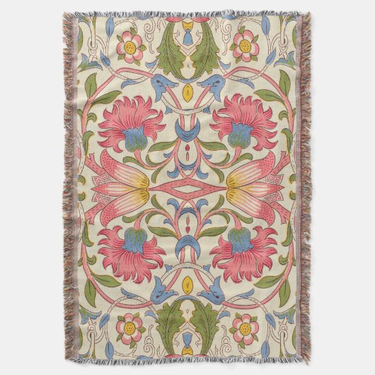 William Morris Lodden Spring Wallpaper Art Decke (Vorderseite Vertikal)