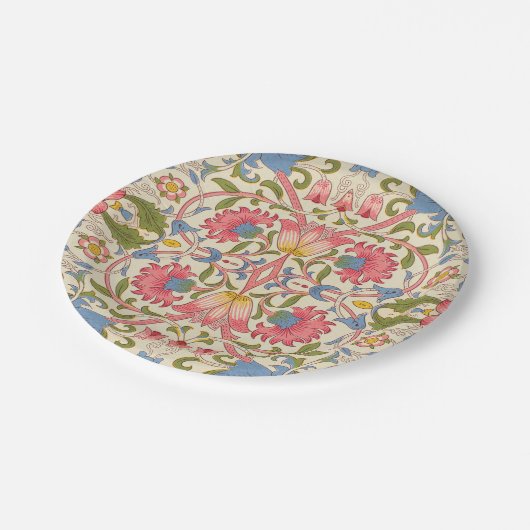 William Morris Lodden Spring Wallpaper Art Pappteller (Schrägansicht)