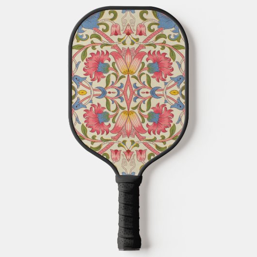 William Morris Lodden Spring Wallpaper Art Pickleball Schläger (Vorderseite)