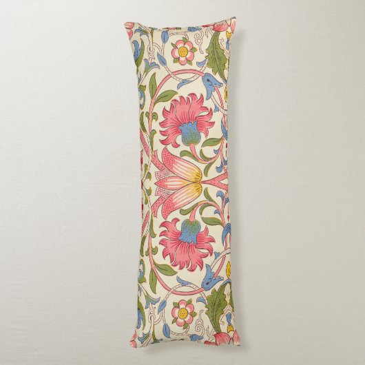 William Morris Lodden Spring Wallpaper Art Seitenschläferkissen (Rückseite (Vertikal))