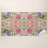 William Morris Lodden Spring Wallpaper Art Strandtuch (Vorderseite)