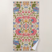 William Morris Lodden Spring Wallpaper Art Strandtuch (Vorderseite)