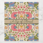 William Morris Lodden Spring Wallpaper Art Weinetikett (Einzelnes Label)