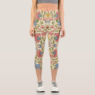 William Morris Loddon Blossom Blumenmuster Capri Leggings