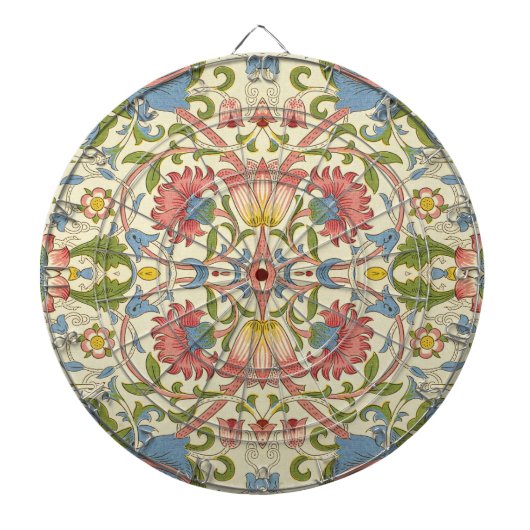 William Morris Loddon Blossom Blumenmuster Dartscheibe (vorne)