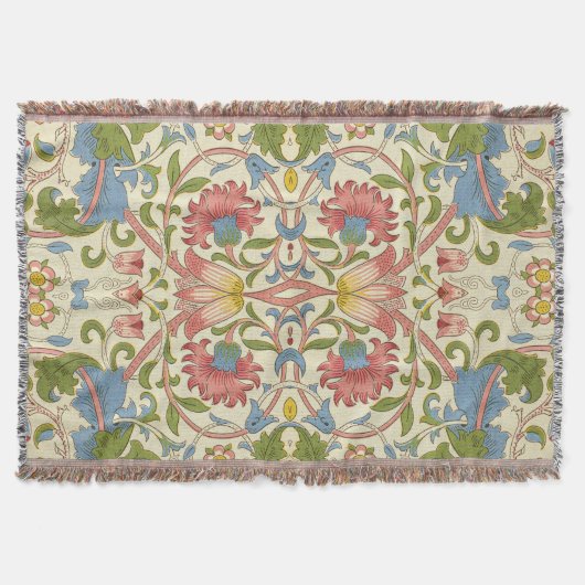 William Morris Loddon Blossom Blumenmuster Decke (Vorderseite)