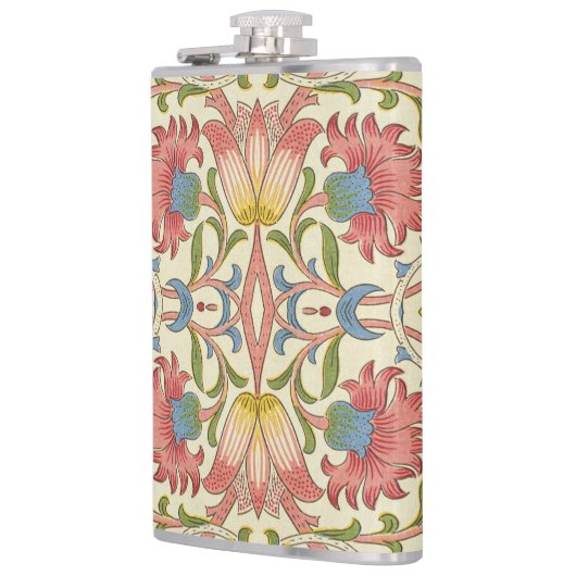 William Morris Loddon Blossom Blumenmuster Flachmann (Links)