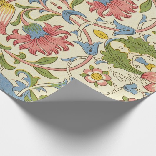 William Morris Loddon Blossom Blumenmuster Geschenkpapier (Ecke)