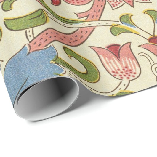 William Morris Loddon Blossom Blumenmuster Geschenkpapier (Rolleneckpunkt)
