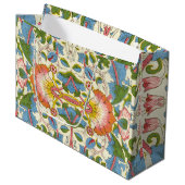 William Morris Loddon Blossom Blumenmuster Große Geschenktüte (Vorderseite Schrägansicht)