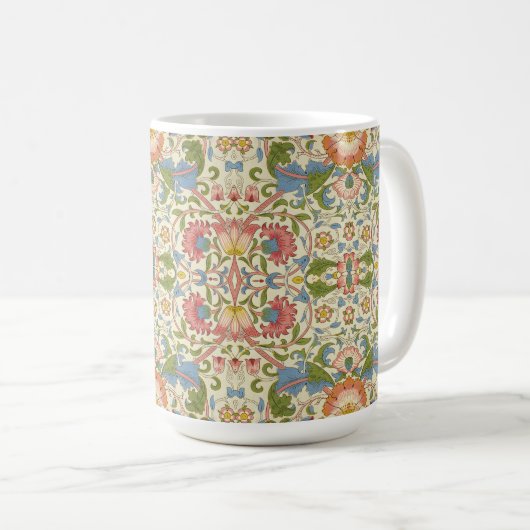 William Morris Loddon Blossom Blumenmuster Kaffeetasse (VorderseiteRechts)