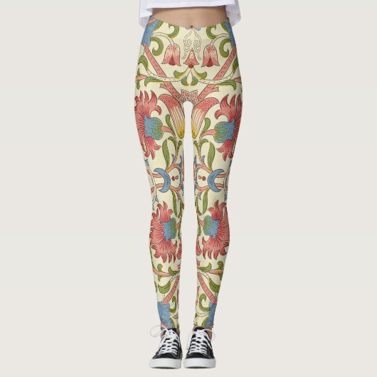 William Morris Loddon Blossom Blumenmuster Leggings (Vorderseite)