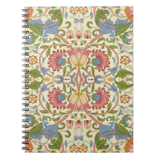 William Morris Loddon Blossom Blumenmuster Notizblock (Vorderseite)