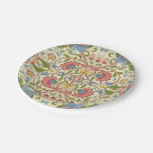 William Morris Loddon Blossom Blumenmuster Pappteller (Schrägansicht)