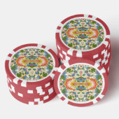 William Morris Loddon Blossom Blumenmuster Pokerchips (Stapel)