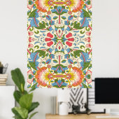 William Morris Loddon Blossom Blumenmuster Poster (Heimbüro)