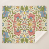 William Morris Loddon Blossom Blumenmuster Sherpadecke (Vorderseite (Horizontal))