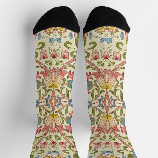 William Morris Loddon Blossom Blumenmuster Socken (Oben)
