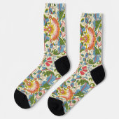 William Morris Loddon Blossom Blumenmuster Socken (Linkes Detail)