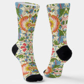 William Morris Loddon Blossom Blumenmuster Socken (Gewinkelt)