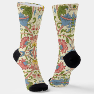 William Morris Loddon Blumengestaltungsmuster Socken
