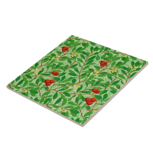 William Morris Lychee Tree Pattern, Light Green Fliese (Seite)
