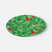 William Morris Lychee Tree Pattern, Light Green Pappteller (Schrägansicht)