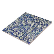 William Morris Mallow Blume Floral Blue White