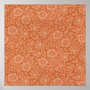William Morris Mallow Blumengestaltung Tapete Poster