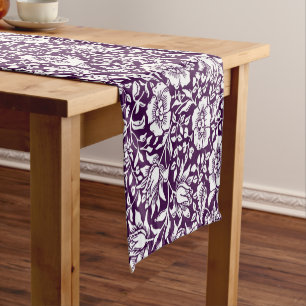 William Morris Mallow Floral Vintage Design Kurzer Tischläufer