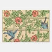 William Morris Mallow Floral Wallpaper Design Geschenkpapier Set (Vorderseite 2)