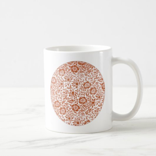 William Morris Mallow Floral Wallpaper Design Kaffeetasse (Rechts)