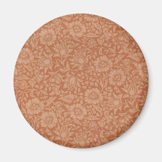William Morris Mallow Floral Wallpaper Design Magnet (Vorne)