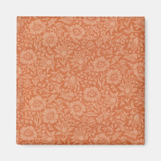 William Morris Mallow Floral Wallpaper Design Magnet (Vorne)