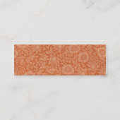 William Morris Mallow Floral Wallpaper Design Mini Visitenkarte (Rückseite)