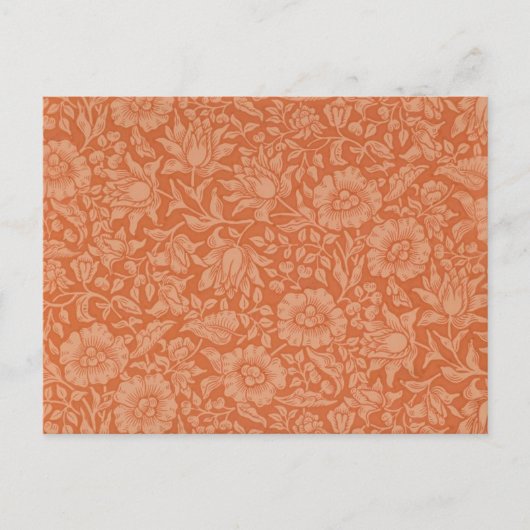 William Morris Mallow Floral Wallpaper Design Postkarte (Vorderseite)