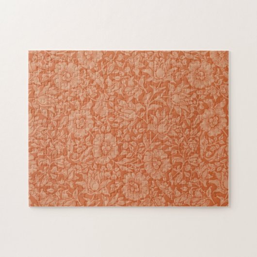 William Morris Mallow Floral Wallpaper Design Puzzle (Horizontal)
