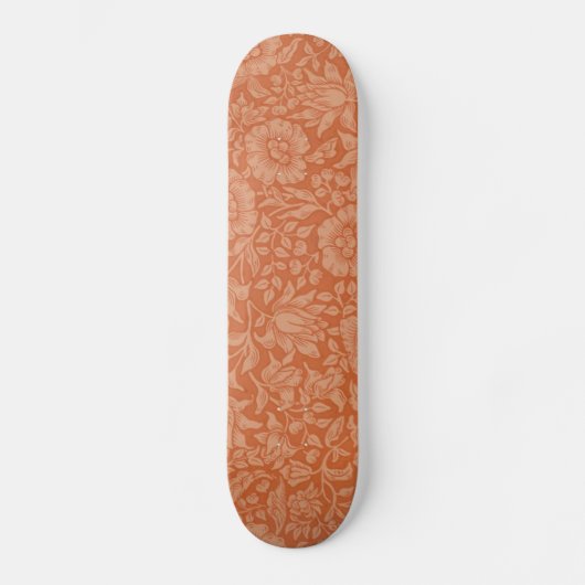 William Morris Mallow Floral Wallpaper Design Skateboard (Vorderseite)