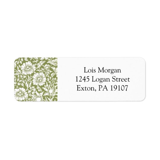 William Morris Mallow Green Muster (Vorne)