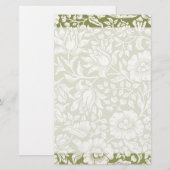 William Morris-Malven-Grün-Muster Briefpapier (Vorne/Hinten)