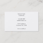 William Morris-Malven-Grün-Muster Visitenkarte (Rückseite)