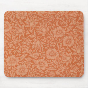 William Morris Malvenmuster: Terrakotta-Blumen Mousepad