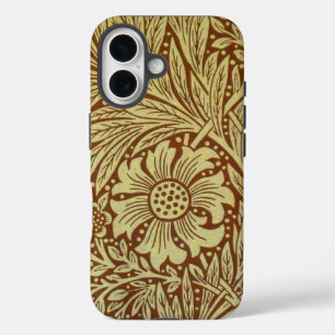 William Morris Marigold Antikes Blumenmuster iPhone 16 Hülle