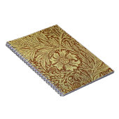 William Morris Marigold Antikes Blumenmuster Notizblock (Rechte Seite)