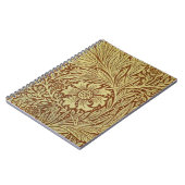 William Morris Marigold Antikes Blumenmuster Notizblock (Linke Seite)